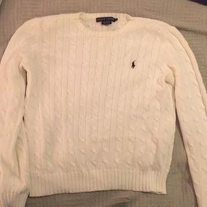 Classic Ralph Lauren Polo cable knit sweater.